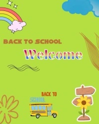 Green Modern & Minimal School Instagram Portrait template