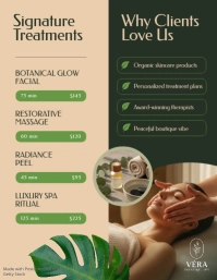 Green Spa and Wellness Folheto Template - Page 2