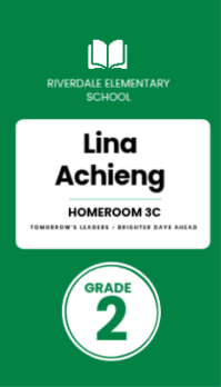 Turquoise Student ID Card Business Card Template