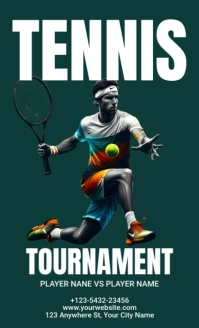 Green Modern & Minimal Tennis Us Legal template