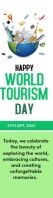 Green Modern & Minimal World Tourism Day Wide Skyscraper Wye Wolkekrabber template
