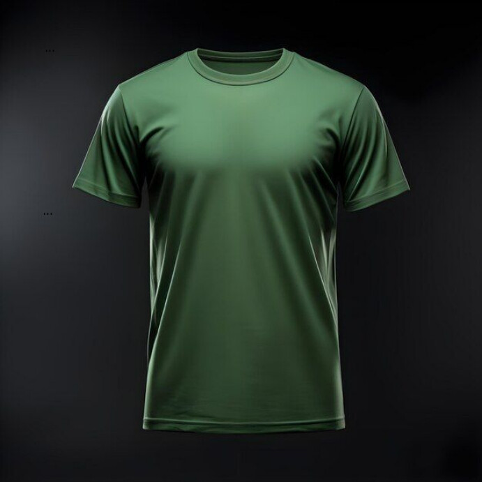 Green Modern & Minimal T-shirt Mockup Instagram Post Wpis na Instagrama template