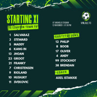 Program Line Ups Starting Line-Up Template | PosterMyWall