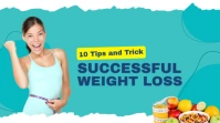 Green Modern Woman Diet Tips and Trick YouTube Thumbnail template