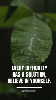 Green Motivational Quote Instagram Story Instagram-Story template