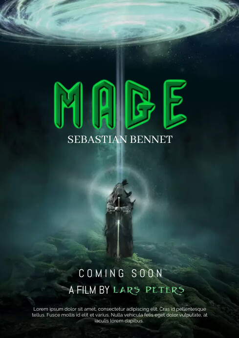 Green Movie Poster Template | PosterMyWall