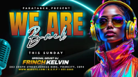 Green Neon DJ Event Digital Display Video template