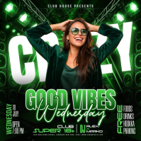 Green Neon Nightclub Event Instagram Post Video template