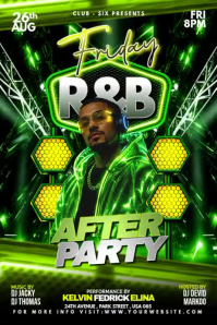 Verde R&B After Party Póster Template