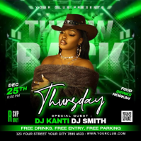 Sort Throwback Thursday Party Message Instagram Template
