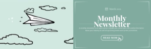Green Newsletter Animated Email Header E-mail-overskrift template
