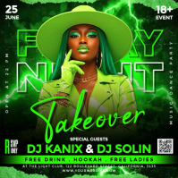 Green Nightclub Event Instagram Post Video Iphosti le-Instagram template