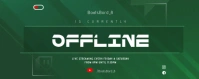 Green Offline Twitch Banner template