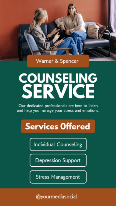 Copy of Green orange Modern & Minimal Counseling Service Instagram ...