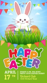 Green Party Easter Instagram Story template