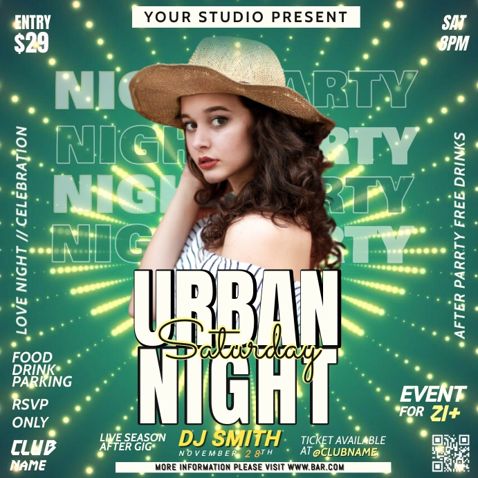 Green Party Flyer Template PosterMyWall