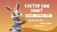 Green Pastel Easter Egg Hunt Digital Display (16:9) template