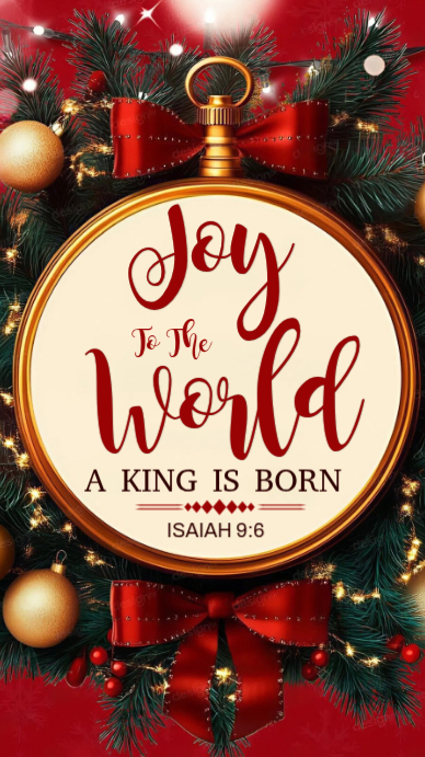 Green Pastel Joy To The World,a King Is Born Instagram Story Template ...