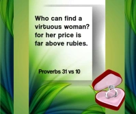 Green Pastel Women Bible Verse Inspiration  Large Rectangle Malaking Rektangle template