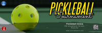 Green Pickleball Tournament Tajuk Twitter template
