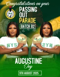 Green Pop Ceremony/ National Youth Service Corps  Poster/wallboard template