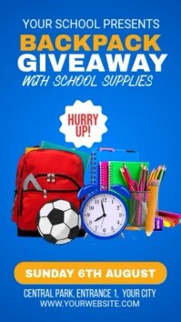 Green Professional Backpack Giveaway  Instagram Story Instagram-Story template