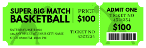 Green Professional Basketball Twitter Banner template