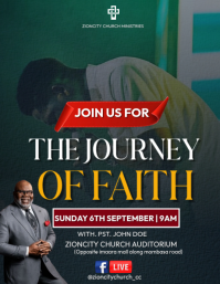 Black Church Event Flyer Template