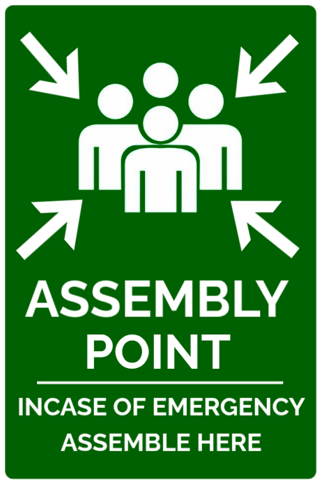 Emergency Assembly Point Template | PosterMyWall
