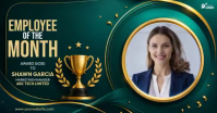 Green Employee Recognition Facebook 共享图片 Template