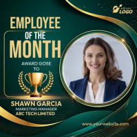 Vert Employee Recognition Quadrato Template