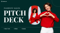 Grøn Fashion Sales Pitch Pagtatanghal Template - Page 1