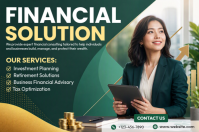 Green Financial Consulting โปสเตอร์ Template