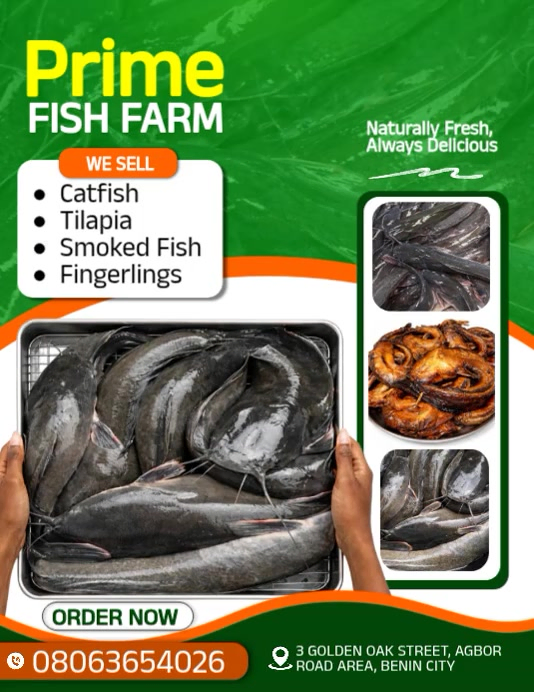 Green Professional Fish Farm Promotion Flyer Video Template | PosterMyWall
