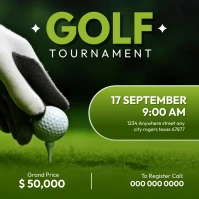 Green Professional Golf Tournament Instagram Iphosti le-Instagram template