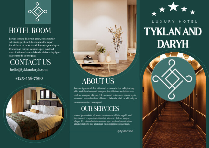 Green Professional Hotel Business Brochure A4 template