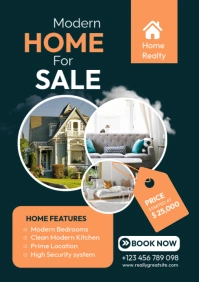 Green Professional  House For Sale Real Estate Listing Template A3