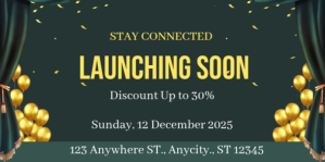 สีเขียว Store Launch Eventbrite-banner Template