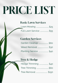 Green Professional Lawn Care Services A4 template - Page 2