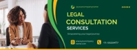 Green Professional Legal Consultation Services Facebook Cover Photo template