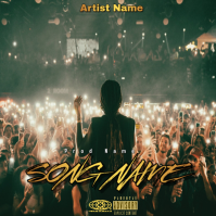 Green Professional Music Album Cover Album Cover Ikhava ye-Albhamu template