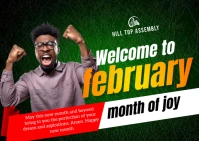 Green Professional New Month A6 template