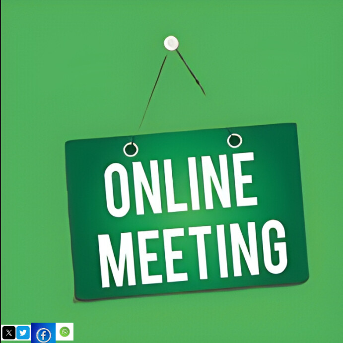 Green Professional Online Meeting Instagram Post template