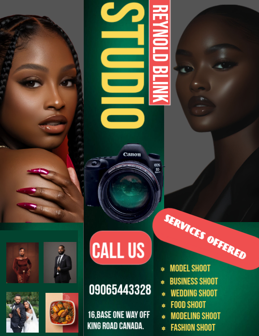 Photography Studio Services Template | PosterMyWall