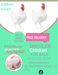 Broilers Flyer Design Broiler Chickens Sale Posters Template | PosterMyWall