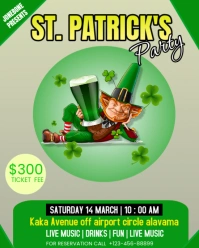 Green Professional Saint Patricks Instagram Portrait template
