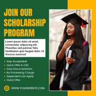 Green Professional Scholarship Program Instagram Post template