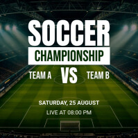 Green Professional Soccer Instagram Post template