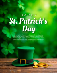 Green Professional St. Patrick's Day Flyer (us Letter) template