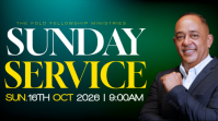 Groen Sunday Service Miniature YouTube Template